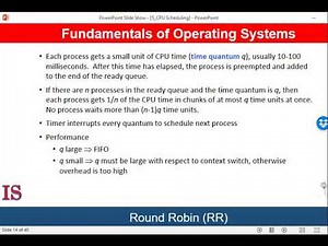 M2U5L5 Round Robin CPU Scheduling with a Time Quantum
