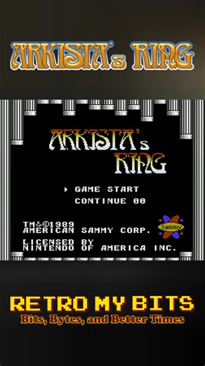 Arkista's Ring on NES - a criminally underrated action RPG from 1990....