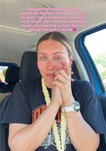 after a few years of bouncing around, long-term positions, and never really knowing what’s next, this one feels a little different. i found a team i genuinely adore, students i’ll never forget, and a school that reminded me just how much i love teaching 🥹 so while i’m definitely sad to leave for now, i’m trying really hard to focus on the bright side and stay hopeful that i get to come back to this school 🤍 any other teachers currently playing the waiting game this summer? just know you’re not