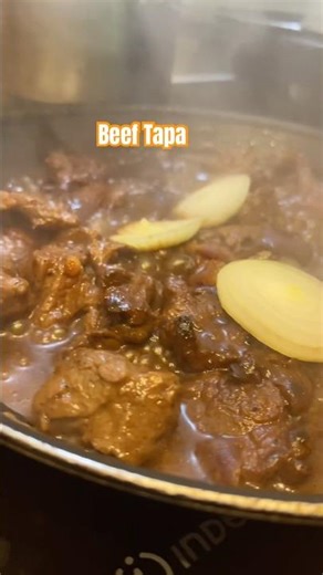 Beef Tapa with Chicken Noodle Soup Starter Easy Homemade Meal.