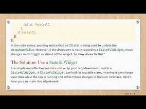 Solving Flutter DropdownMenu Selection Issues