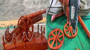 Creating Stunning Wooden Cannon with Expert Detailing