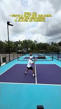Pickleball Serve, Drive & Crash Drills for Attacking the Next Ball 🏓💥