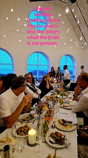 Danish wedding tradition where female guests kiss the groom when the bride is not present. Traditions can vary greatly, and it's interesting to learn about cultural practices like these. #wedding #love #reels #denmark #best #inspiration #blessed #vlog #fyp #happy #family #AmaZing #Sweet @Everyone @Highlights | Dins Motivational vlogs