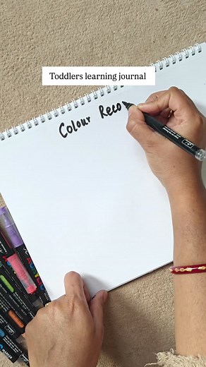 Toddler learning journal - fun activity for kids to try at home. #kidsactivities #toddleractivities | Bonny Bees