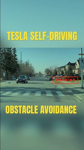 Can Tesla Self-Driving Avoid Flying Debris #tesla #autonomousdriving