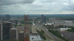 Aerial view of Tysons Corner Business district, Tysons, Virginia, USA