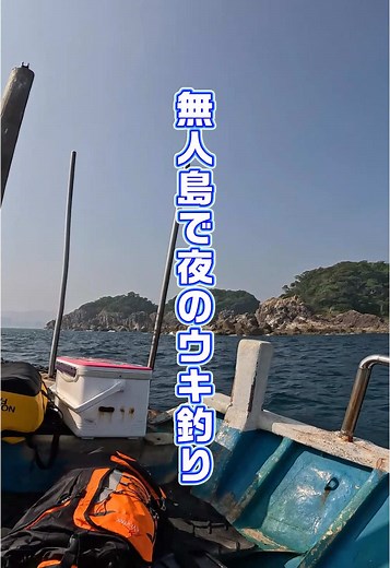 夜の無人島での楽しいカゴ釣り体験