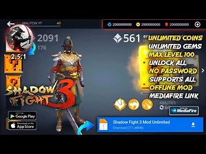 Shadow Fight 3 v1.44.1 MOD APK ! Unlimited Money & gems/Max level 100/Everything Unlock/Mediafire