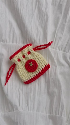 토마토 뜨개 파우치 만들기🍅 #crochet #knitting #handmade #knittig