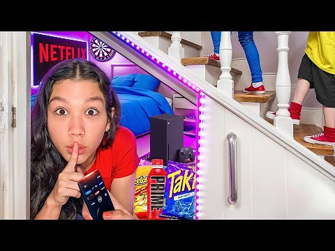 I Built a SECRET ROOM to Hide From My Siblings!