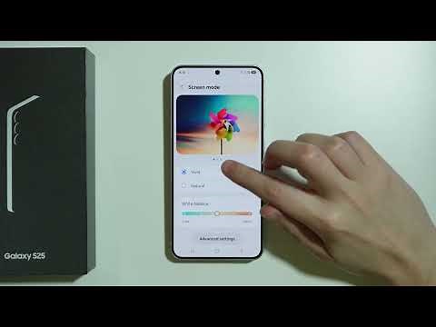 Samsung Galaxy S25: How to Adjust Screen Colors (Customize Screen Mode) - Display Colors