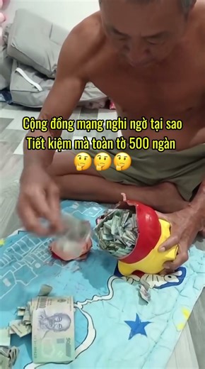 Bên trong con heo tiết kiệm toàn tờ 500 ngàn