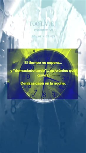 TOO LATE 1 - J Bernoulli #musicvideo #cinematics #lirycs