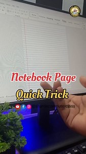 116 reactions · 5 comments | MS Word में Notebook Page Design कैसे बनाएं | कॉपी पेज बनाना सीखे आसान तरीका  #reels #computer #viral #tranding #tech #excel | Aniket Kumar | Facebook