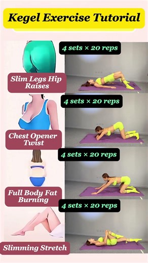 Complete Kegel Exercise Tutorial—Essential for Pelvic Floor Recovery! #exercise #abs #sports