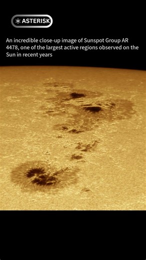 🌞 Giant Sunspot Group AR 4478 | One of the Biggest Sunspots Ever Seen! #space #astronomy #planet