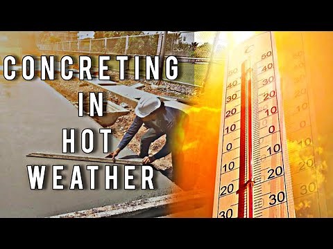 Concreting in hot weather// and its solution