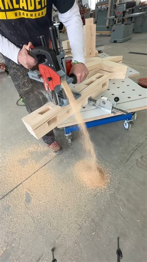 Dustin Mitchell | Getting the mortises marked and cut with the @mafell.de chain mortiser on the @tauruscracomachineryinc Barth adjustable height work table.... | Instagram