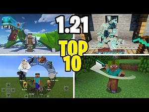 TOP 10 MELHORES ADDONS PARA MINECRAFT PE 1.21!!