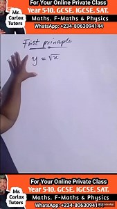 24 reactions · 6 comments | Differential Calculus using the first principle.... #fyp #physics #maths #calculus #science | Roberto Ebeye | Facebook