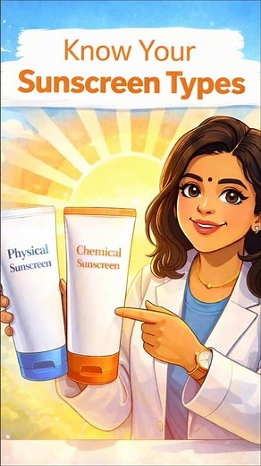 what are the types of sunscreen? Dermatologist explains the types of sunscreen #sunscreen