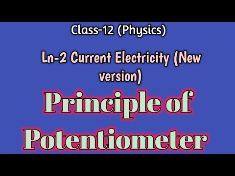 12th Physics | Principle of Potentiometer | Inbaraj Sir