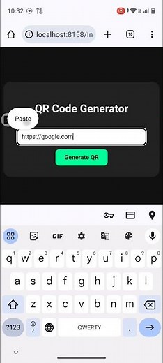 Built a QR Code Generator in 60 Seconds 🚀 #coding #javascript
