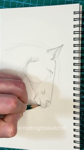 🐴Horse tutorial | how to draw a horse #drawing #tutorial #horse #timelapse