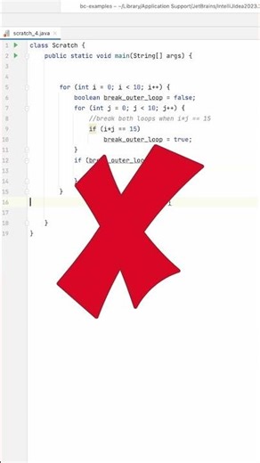 Java : How to break nested loops like a pro