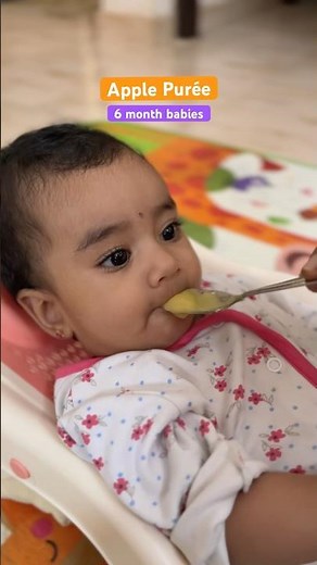 Best Food for 6 month old babies | Apple Puree Recipe