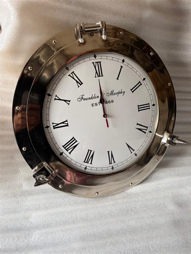 Nautical Marine Porthole Clock Maritime Wall Décor, Coastal Beach House Timepiece - Etsy Australia