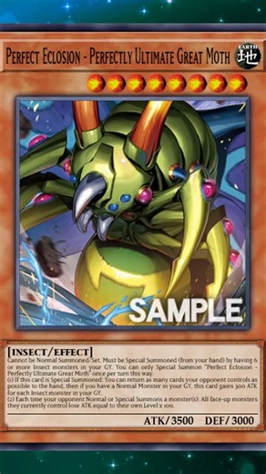 Perfect Eruption Of Great Moth #yugioh #yugiohtcg #yugiohcards