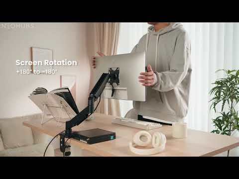 NEOHUBS Core Dual Monitor Arm Mount Adjustable Vesa Desktop Stand