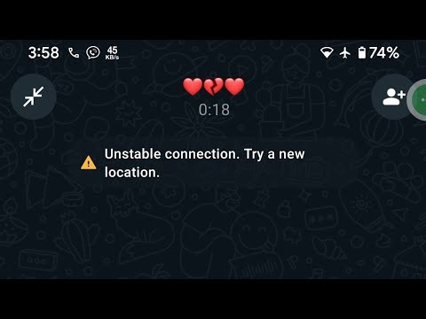 How to Fix Unstable connection. try a new location WhatsApp Calls Problem 2024
