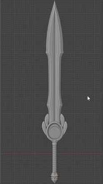 Modeling Sword in Blender January 4, 2026