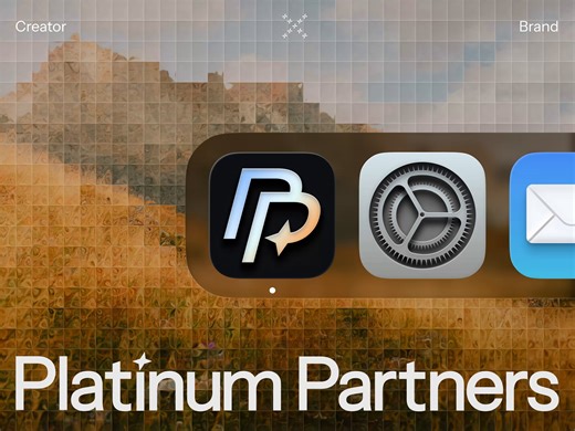 Creator Marketplace • Platform and app icon design • P logo