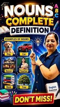 What is a Noun? Complete Definition with Examples | English Grammar #shorts