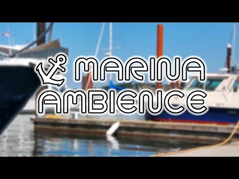 Marina Ambience ⚓ | ASMR | Ambient sea and boat sounds for studying, relaxing, meditation