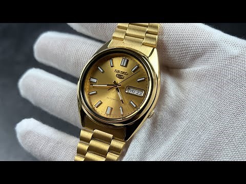 Seiko 5 SNXS80 Unboxing | The best gold automatic watch under $200