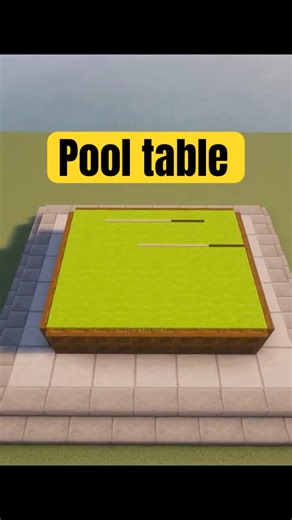 How to build a pool table #minecraft