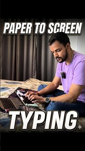 Paper to Screen Typing ⌨️ | Real Exam Practice 🔥 Boost Your Speed Fast