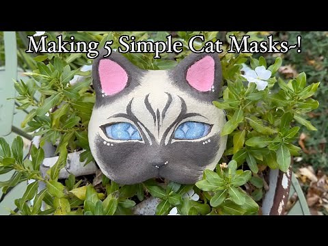 Therian Making 5 Simple Cat Masks~! ⋆˙⟡