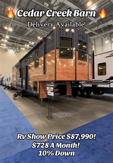 Explore the Cedar Creek Barn Cottage at the RV Show