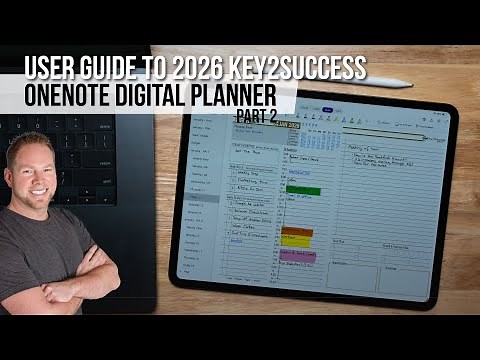 2026 OneNote Digital Planner for Apple, Android and Windows