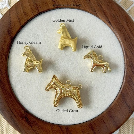 Vintage Gold Horse Charm | Alloy Horse Pendant | DIY Jewelry Findings | Animal Charm for Necklace Bracelet | Craft Supplies - Etsy