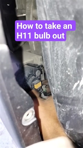 How to take an H11 bulb out #automobile #mechanic #car #shorts #piston #wheelnuts #h11 #balljoint