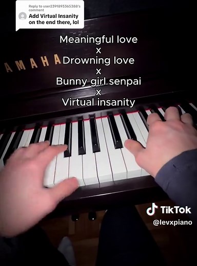 Piano Mashup: Drowning Love & Bunny Girl Senpai