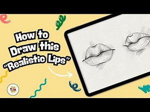 How to Draw Realistic Lips in Procreate | Step by Step Sketching Tutorial