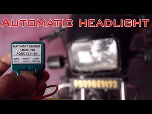 automatic day night headlight on off for splendor plus